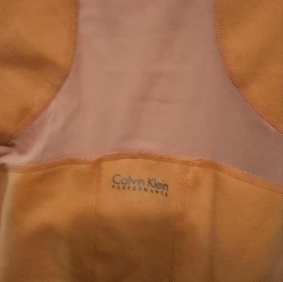 CALVIN KLEIN Performance Neon orange athletic full zip jacket. Size Small - Picture 6 of 9